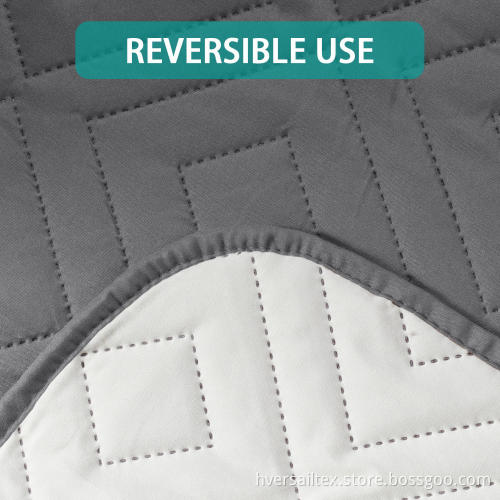 Reversible Loveseat Cover Fit Sitting Width 54"